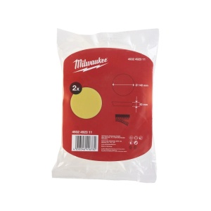 Set 2 bureti galbeni si fini pentru lustruit, 140x20 mm, Milwaukee, cod 4932492311 - Img 3