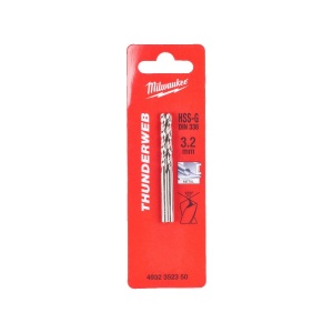 Set 2 burghie pentru metal HSS-G THUNDERWEB-DIN338 ø3.2 mm Milwaukee, cod 4932352350 - Img 2