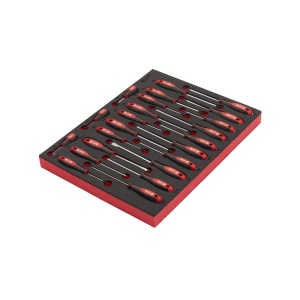 Set 23 de surubelnite TRI-LOBE in insertie de spuma, 45 x 536 x 417 mm, Milwaukee, cod 4932479830 - Img 3