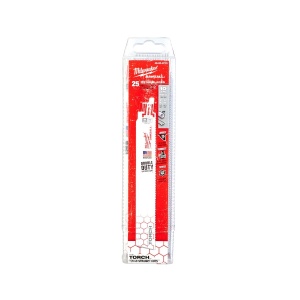 Set 25 panze fierastrau sabie pentru demolare HEAVY DUTY TORCH, TORCH 230 X 10 TPI, Milwaukee, cod 48008713 - Img 2
