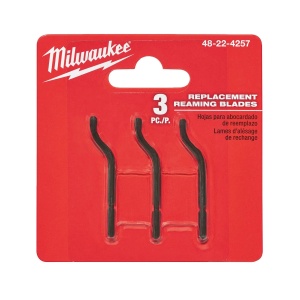Set 3 lame pentru debavurator manual pentru tevi din cupru si PVC, Milwaukee, cod 48224257