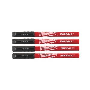 Set 4 markere negre cu varf fin INKZALL, Milwaukee, cod 48223164 - Img 3