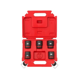 Set 5 chei tubulare de impact, prindere 1", marimi 27 mm, 30 mm, 32 mm, 33 mm, 36 mm, Milwaukee, cod 4932498751