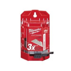 Set 50 de lame universale pentru cutit utilitar, lungime 62 mm, latime 19 mm, Milwaukee, cod 48221950
