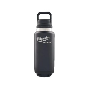 Sticla (termos) neagra PACKOUT cu capac, 1065 ml, Milwaukee, cod 4932493468