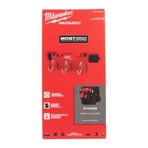 Suport lateral cu 3 carlige PACKOUT, capacitate 11 kg, Milwaukee, cod 4932498650 - Img 6