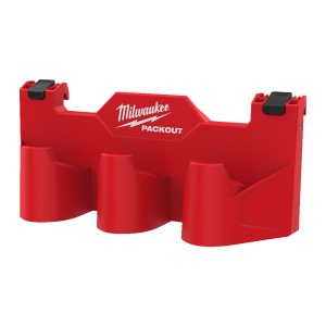 Suport lateral pentru acumulatori M12 PACKOUT, capacitate 3 bucati, Milwaukee, cod 4932498646