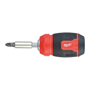 Surubelnita compacta Multi-Bit 8 in 1, PH1/ PH2/ PZ1/ PZ2/ T15/ SL 0.6x4.5/ SL 1.2x6.5, Milwaukee, cod 4932492807