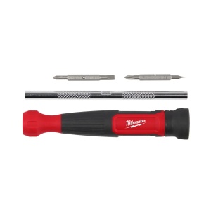 Surubelnita multi-bit 4 in 1 de precizie, PH00, SL 0.23x1.5 / PH0 si SL 0.5x3.0, Milwaukee, cod 4932480584 - Img 2