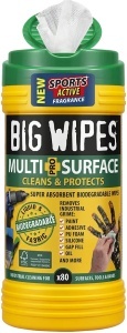 Tub 80 servetele biodegradabile pentru curatare Multi-Surface ProPlus 24400000, Big Wipes