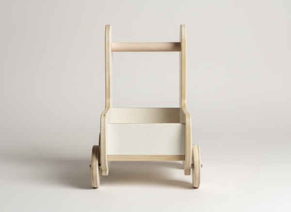 Antemergător din lemn natural, inspirat Montessori – rățușcă, FSC &amp; finisaje sigure EN71-3 - Img 2