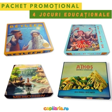 Pachet Promoțional 4 Jocuri: Betleem + Athos + Mancati sanatos + Memotion