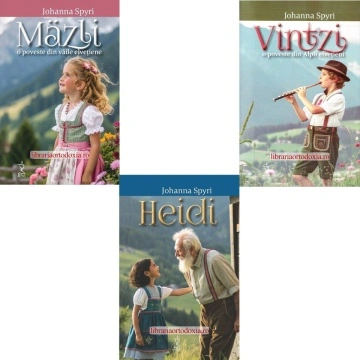 Pachet promoțional Johanna Spyri – Heidi, Vintzi & Mäzli | Povești alpine pentru copii