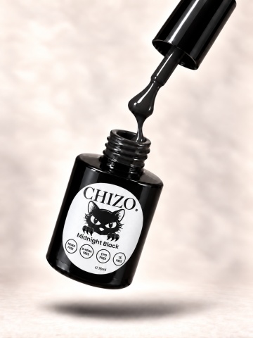 Midnight Black – Gel UV Color Negru 15ml