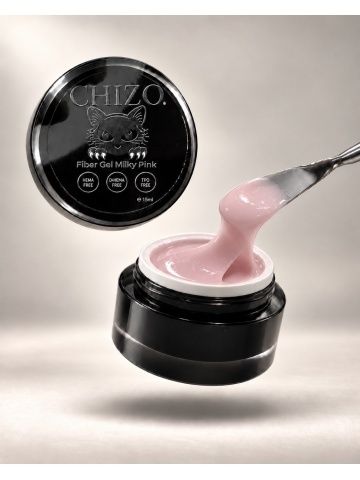 Fiber Gel UV - Milky Pink, Roz 15ml