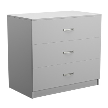 Comoda Dreamer cu 3 Sertare, Alb, 90 L x 82 H x 52.5 l cm
