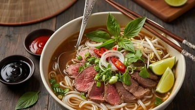 Rețetă Pho Bo (Supă Vietnameză cu Tăiței și Carne de Vită)