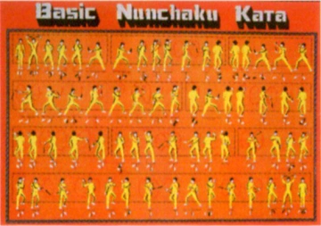 Poster arte marțiale H-221 - Nunchaku