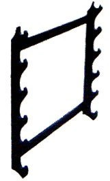Stativ orizontal de perete pentru 5 arme - ZSST-16