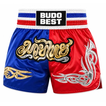 Pantaloni Scurți Muay Thai Budo Best H-1 – Șort Profesional Kickboxing & Thai Boxing