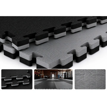 Saltele tatami pentru karate / taekwondo<span> - </span>Negru/Gri, 2.5 cm