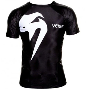 Venum "Giant" Rashguard - Black, Mâneci scurte