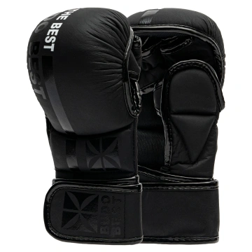 Mănuși MMA Budo Best „24” din piele naturală, cu prindere velcro profesională – protecție, confort și durabilitate pentru antrenamente și competiții