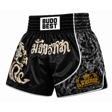 Pantaloni Scurți Muay Thai Budo Best H-5 – Șort Profesional Kickboxing & Thai Boxing