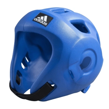Casca adidas omologata ITF/WAKO ADIZERO - ADIBHG028T, roșu sau albastru, din burete turnat, cu efect absorbant al șocurilor