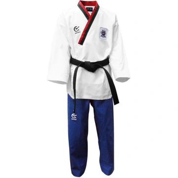 Dobok Poom - Masculin (bluza alba, pantalon albastru)
