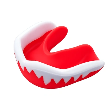Protecție Dentară Vampir Budo Best YE-026-2C cu Cutie – Alb/Negru, Alb/Albastru, Alb/Roșu | Mouthguard pentru Box, Kickboxing, MMA și Arte Marțiale