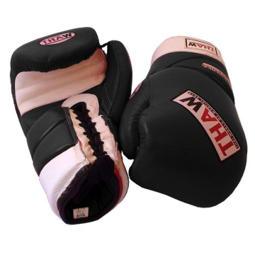 Mănuși de box ThaW ”Pro Lace” – Negru