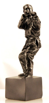 Figurina Karateka argintiu