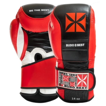 Mănuși de box Budo Best Bellum – piele naturală premium, gel protector și design elegant