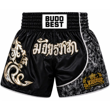 Pantaloni Scurți Muay Thai Budo Best H-5 – Șort Profesional Kickboxing & Thai Boxing