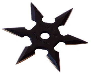 Steluță ninja 6 colțuri - carbon