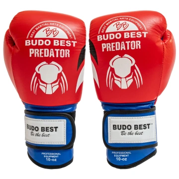 Mănuși Box Piele Naturală Budo Best Predator – Performanță & Durabilitate – Roșu