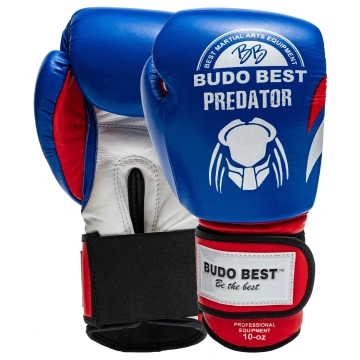 Mănuși Box Piele Naturală Budo Best Predator – Performanță & Durabilitate – Albastru