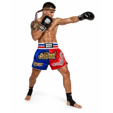 Pantaloni Scurți Muay Thai Budo Best H-1 – Șort Profesional Kickboxing & Thai Boxing