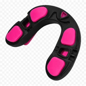 Structură inferioară protecție dentară Budo Best YE-026-2B negru roz pentru absorbția șocurilor