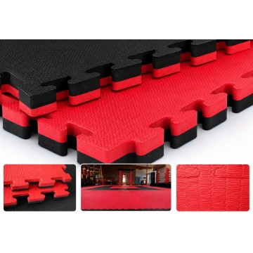 Saltele tatami pentru karate / taekwondo<span> - </span>Negru/ Rosu, 2.5 cm