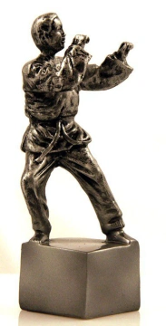 Figurina Karateka argintiu