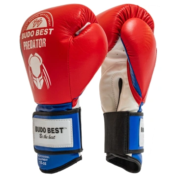 Mănuși Box Piele Naturală Budo Best Predator – Performanță & Durabilitate – Roșu