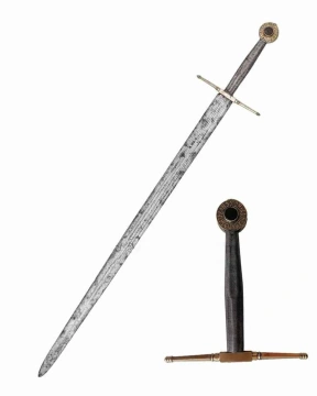 Stefan cel Mare - sabie replica fidelă cu maner de argint