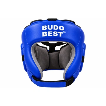 Cască Box Budo Best – Protecție pentru Box și Sporturi de Contact, Piele Naturală / Sintetică DESCRIERE PRODUS – Albastru