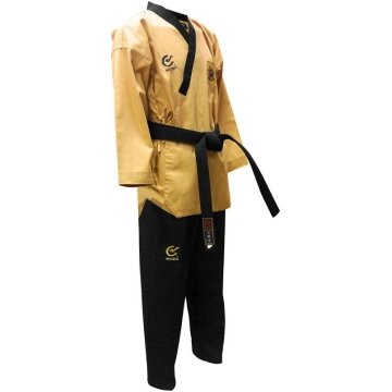 Dobok Poomse DAN Superior (bluza galbena, pantalon negru)