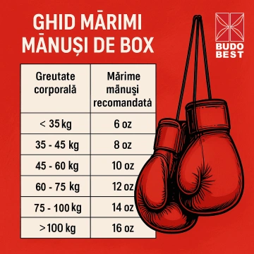 Mărimile mănușilor de box