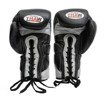 Mănuși de box ThaW Pro Lace din piele naturală premium, cu prindere profesională cu șiret.