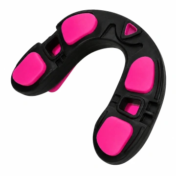 Structură inferioară protecție dentară Budo Best YE-026-2B negru roz pentru absorbția șocurilor