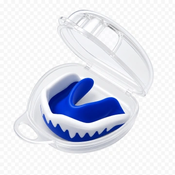 Protecție Dentară Vampir Budo Best YE-026-2C cu Cutie – Alb/Negru, Alb/Albastru, Alb/Roșu | Mouthguard pentru Box, Kickboxing, MMA și Arte Marțiale